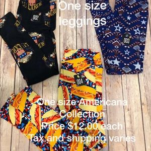 Lularoe Americana Collection Leggings